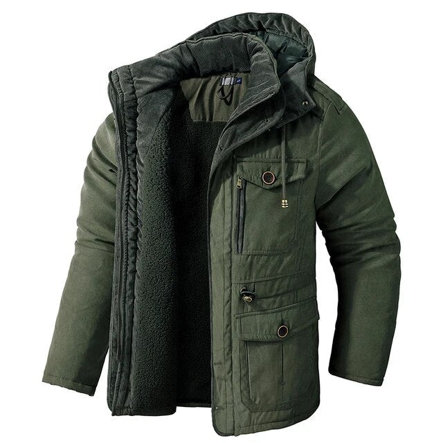 Winterjas Heren | Warme Jas met Capuchon | Halflang & Praktisch