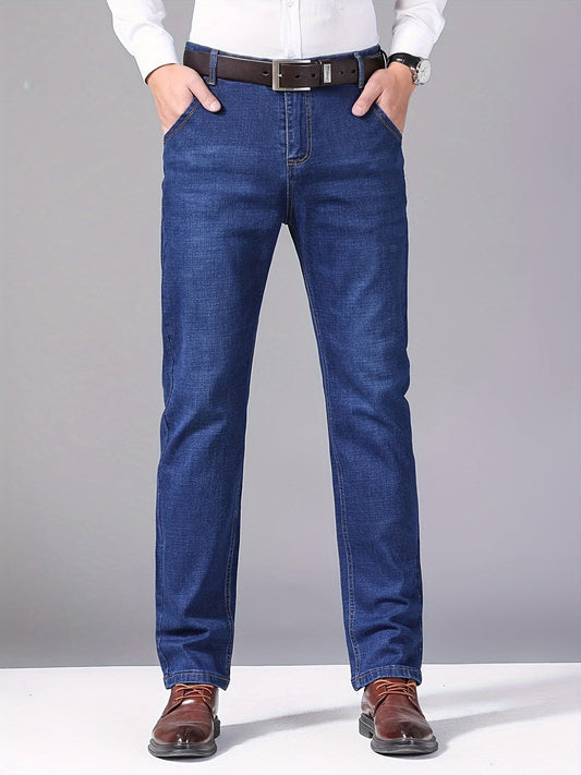 Heren Jeans | Wijde pijpen | Gewassen look & gemiddelde stretch