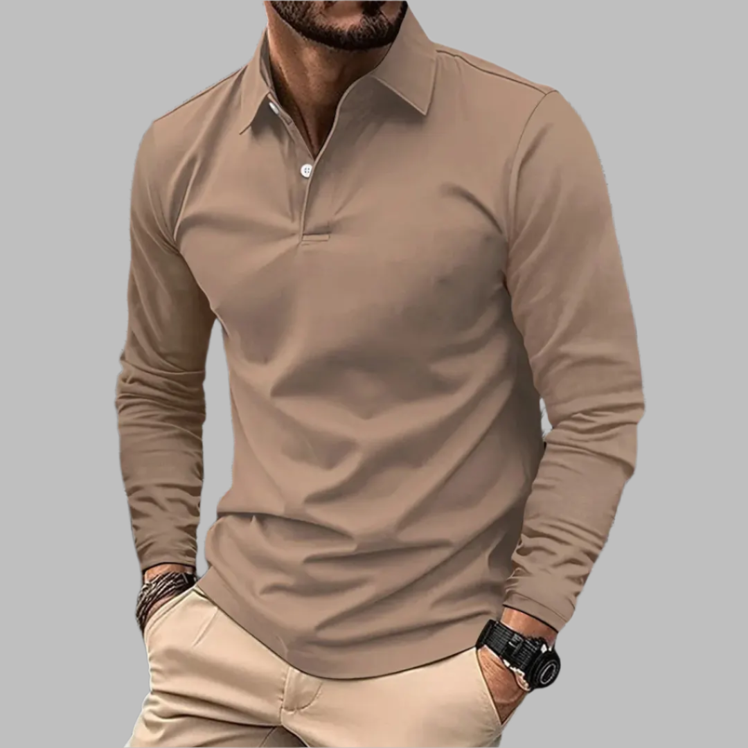 Moeiteloos Stijlvol Effen Poloshirt van Zachte Katoenmix voor Heren | Dirk