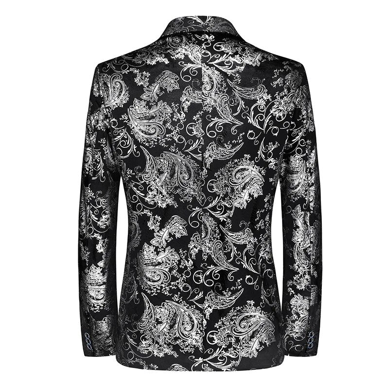 Blazer Heren | Uniek Printdesign | Stijlvolle Slim Fit Jas