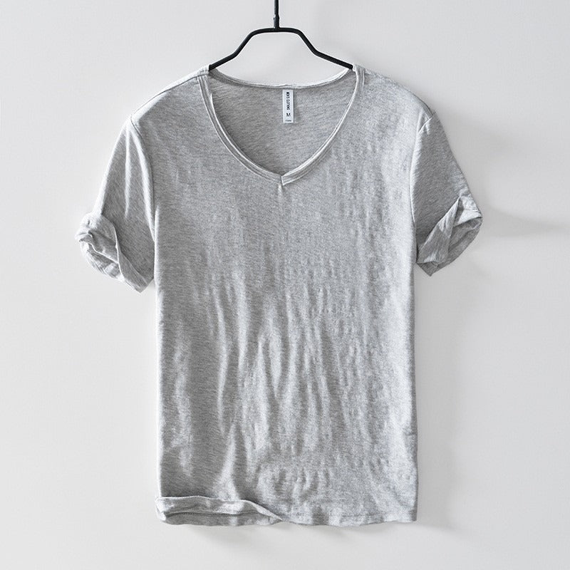 Heren T-shirt | Diepe V-Hals | Ademend & Lichtgewicht