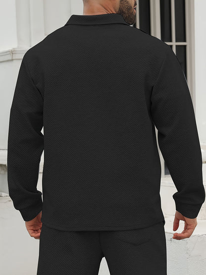 Heren Vrijetijdsjas | Casual & Modieus | Licht Elastisch & Geweven | Effen Kleur