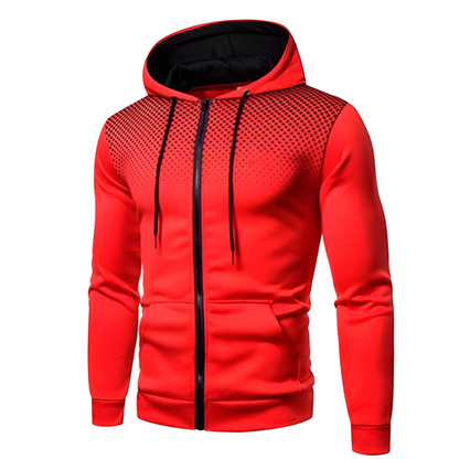 Winterjas Heren | Sportieve Hoodie met Rits | Ademend & Warm | Modern Design