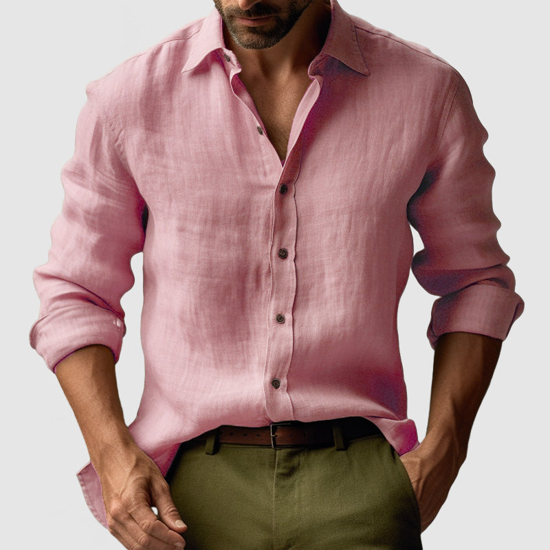 Overhemd Heren | Vintage Lange Mouwen | Stijlvolle Kleding