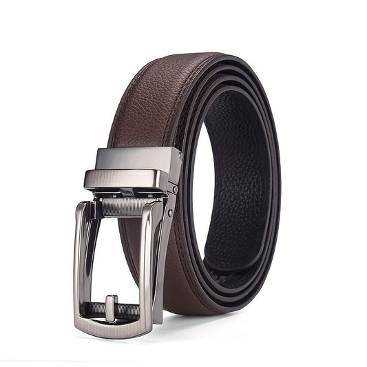 Heren riem met automatische gesp in koffie