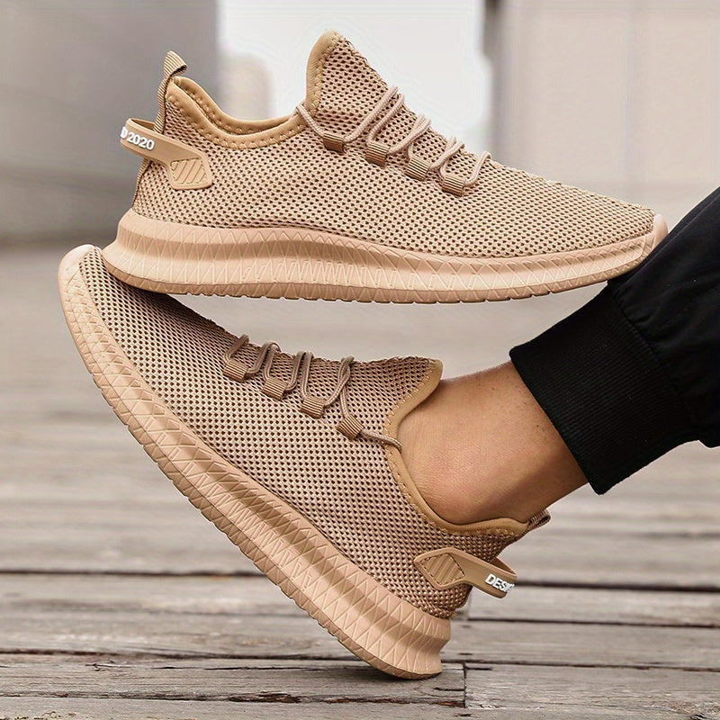 Heren Hardloopschoenen | Lage & Ademend | Casual Outdoor Sportschoenen | Met Vetersluiting