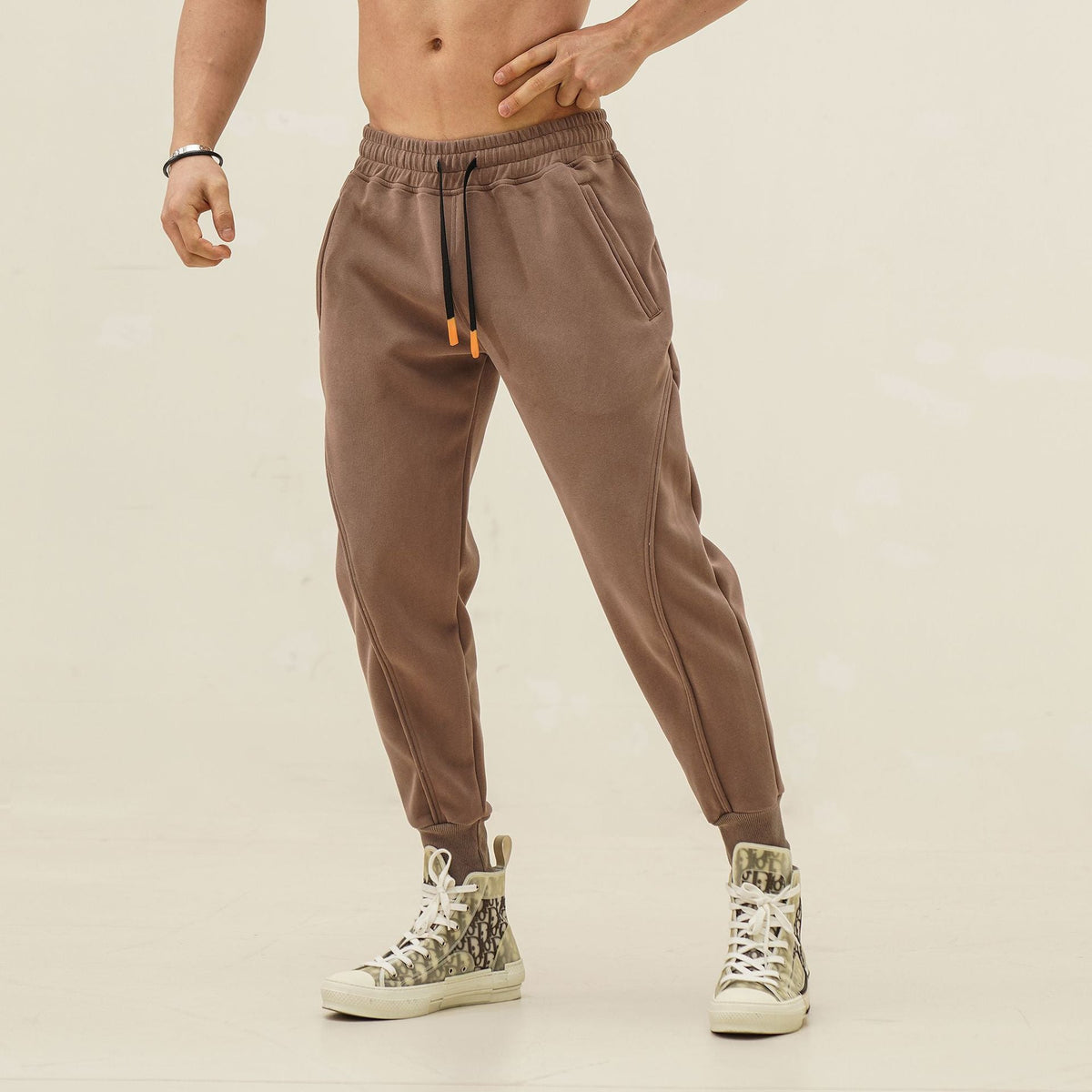 Heren Joggerbroek  | Losse Pasvorm & Zakken | Medium Stretch