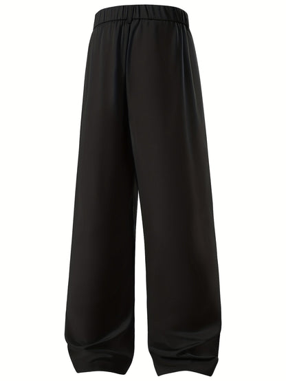 Heren Wijde Broek | Casual Loose Fit | Geplooid & Stijlvol | Perfect voor Werk & Kantoor