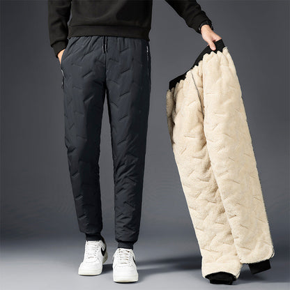 Dikke lamswollen winterjoggers voor heren voor warmte en comfort | Wesley