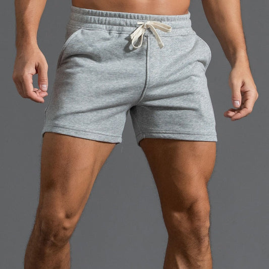 Heren short elastische taille in grijs