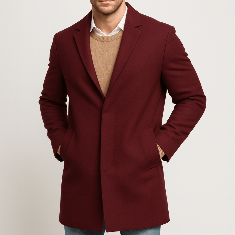 Winterjas Heren | Tailored Trenchcoat | Knopen Design