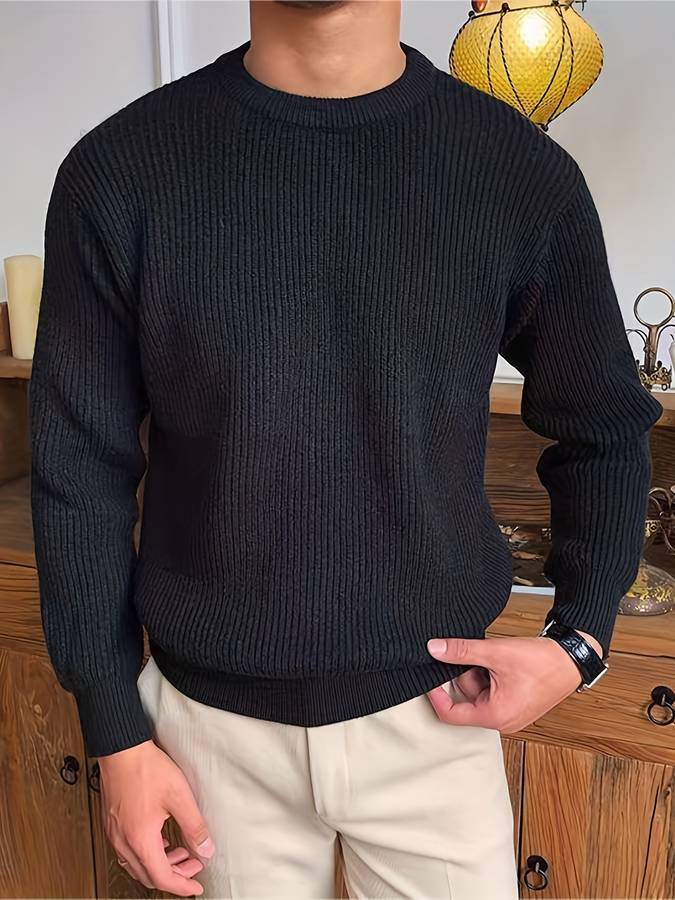 Truien Heren | Gebreide Ribbel Sweater | Tijdloze Warmte & Comfort