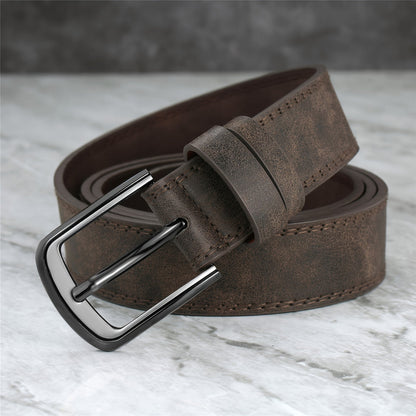 Stijlvolle riem met brede steken voor herenjeans en alledaagse outfits | Tobias
