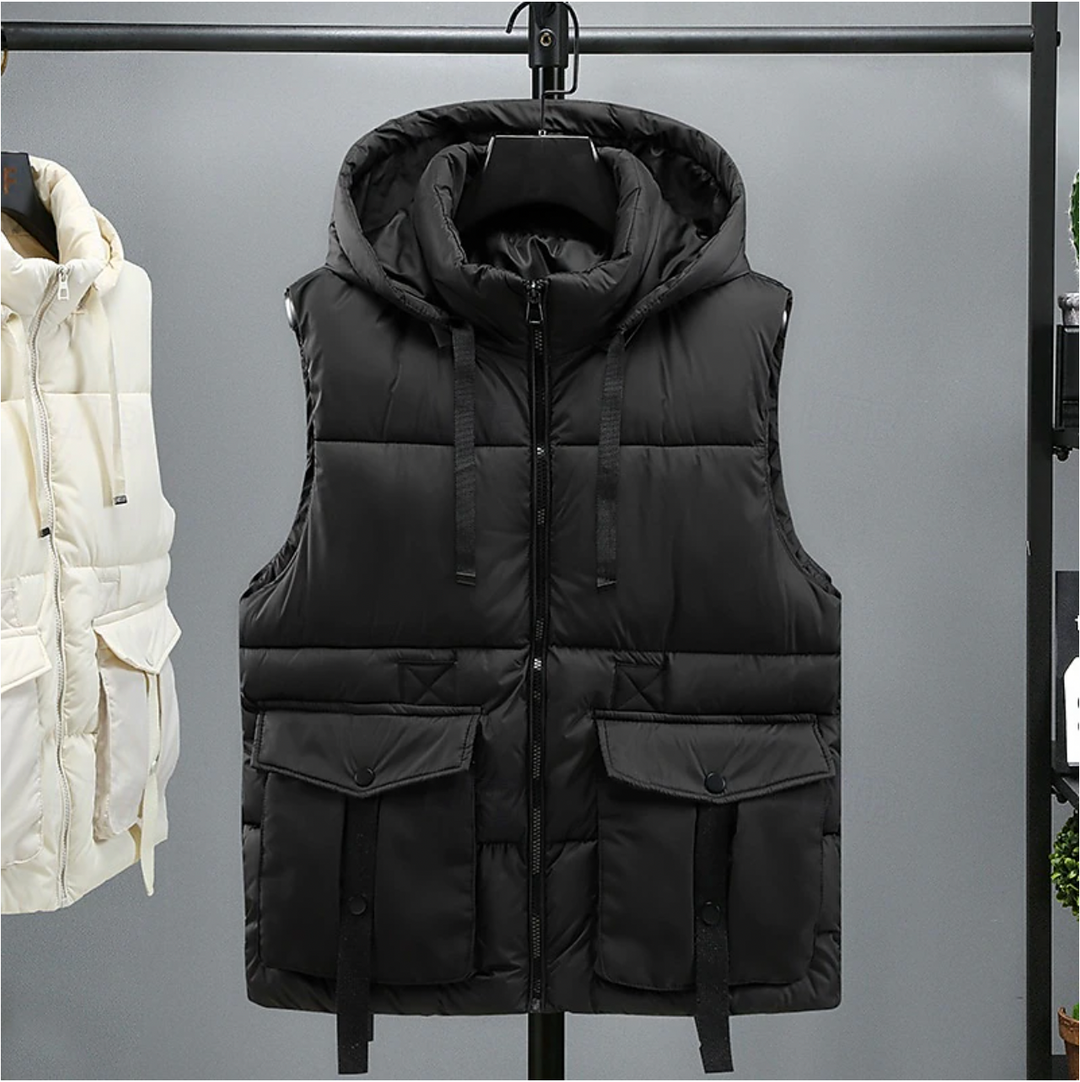 Heren Bodywarmer | Afneembare Capuchon | Warm | Herfst & Winter