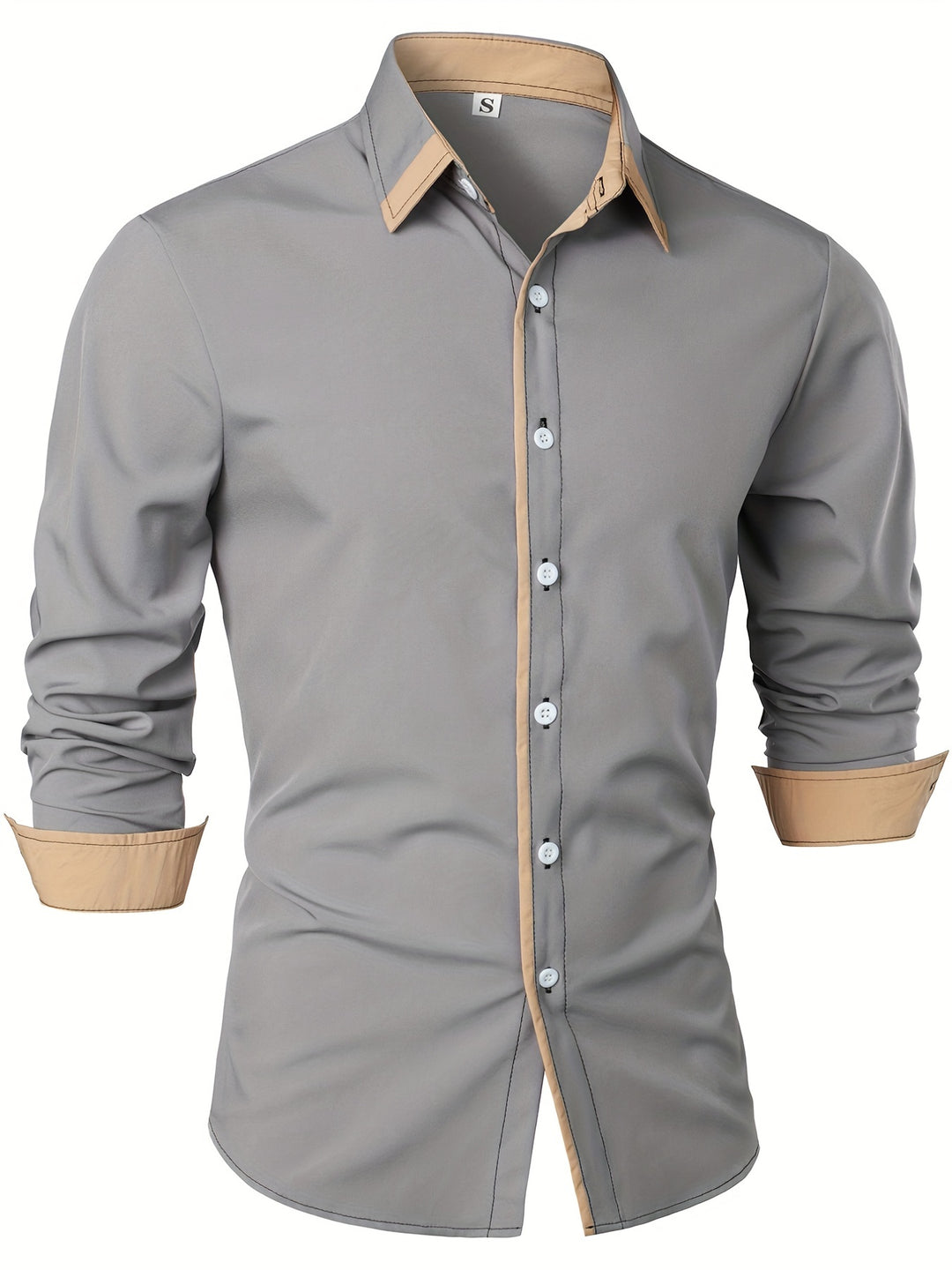 Casual heren overhemd lange mouwen