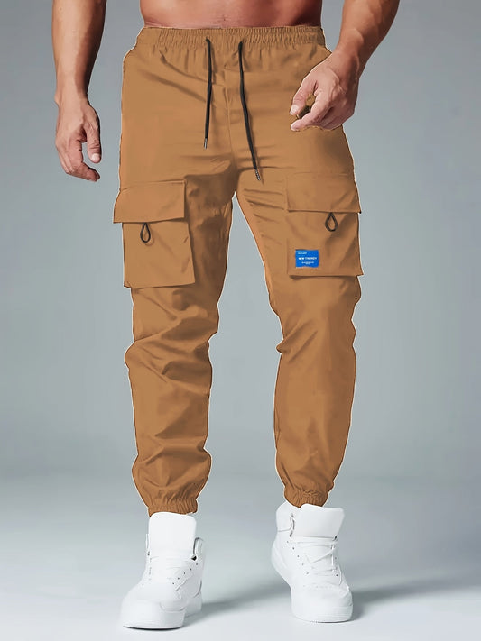 Heren Cargo Joggers | Ademend & Losse Pasvorm | Meerdere zakken | Polyester