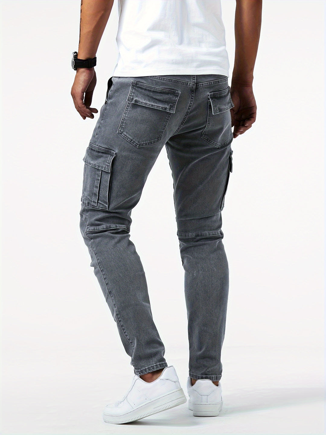Heren Cargo Jeans | Slank Pasvorm | Meerdere Zakken & Trendy Stijl | Casual Elegantie