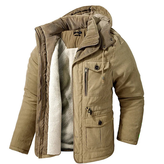 Winterjas Heren | Warme Jas met Capuchon | Halflang & Praktisch
