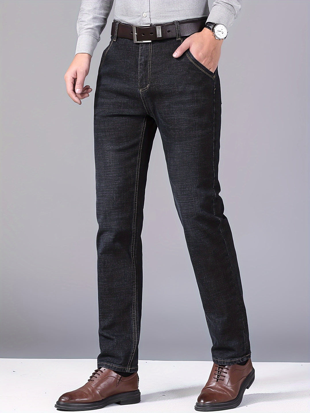 Heren Jeans | Wijde pijpen | Gewassen look & gemiddelde stretch