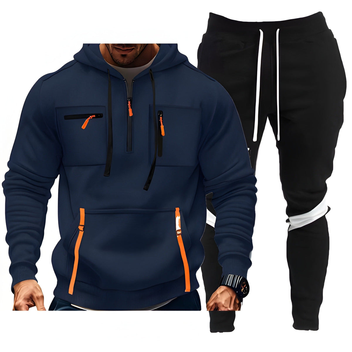 Heren Trainingspak | Sportieve Hoodie & Joggingbroek | Comfortabel & Functioneel Kleding