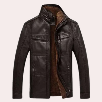 Winterjas Heren | Stijlvolle PU Leren Jas | Tijdloze Stijl