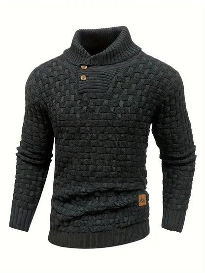 Truien Heren | Trui met Knoopsluiting & Uniek Breipatroon