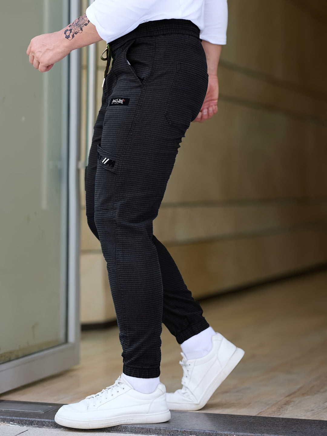 Heren Joggingbroek | Losse Harembroek | Katoenblend & Trekkoord | Casual & Comfortabel