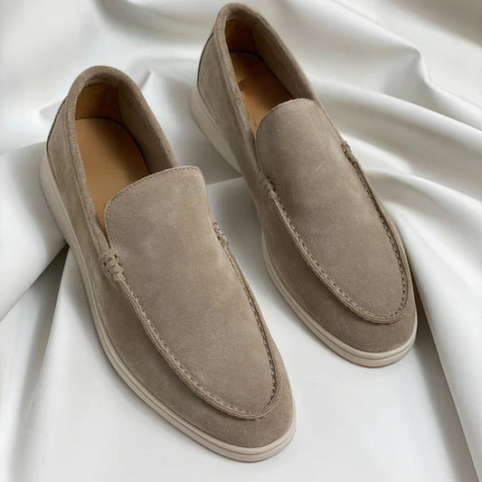 Loafers heren instappers in beige