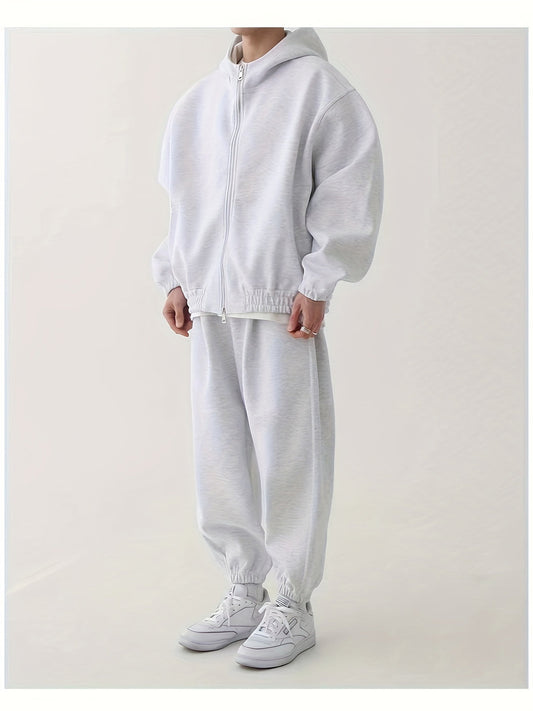 Heren Oversized Hoodie & Sweatpants Set | Comfortabel & Casual | Herfst/Winter