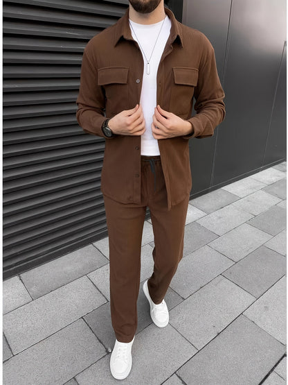 Corduroy Herenset | Trendy & Comfortabel | Casual Stijl & Moderne Elegant