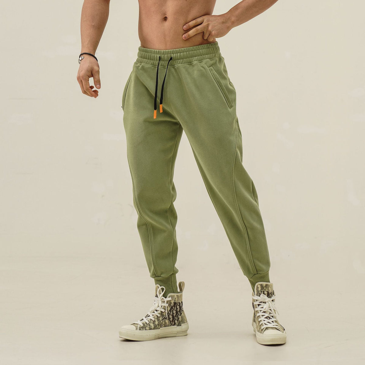 Heren Joggerbroek  | Losse Pasvorm & Zakken | Medium Stretch