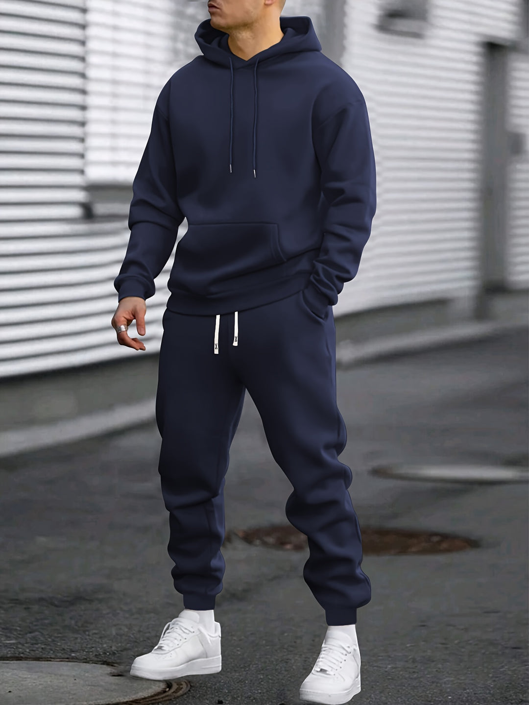 Heren Sportset | Hoodie & Joggingbroek | Comfortabel & Ademend | Lente & Herfst