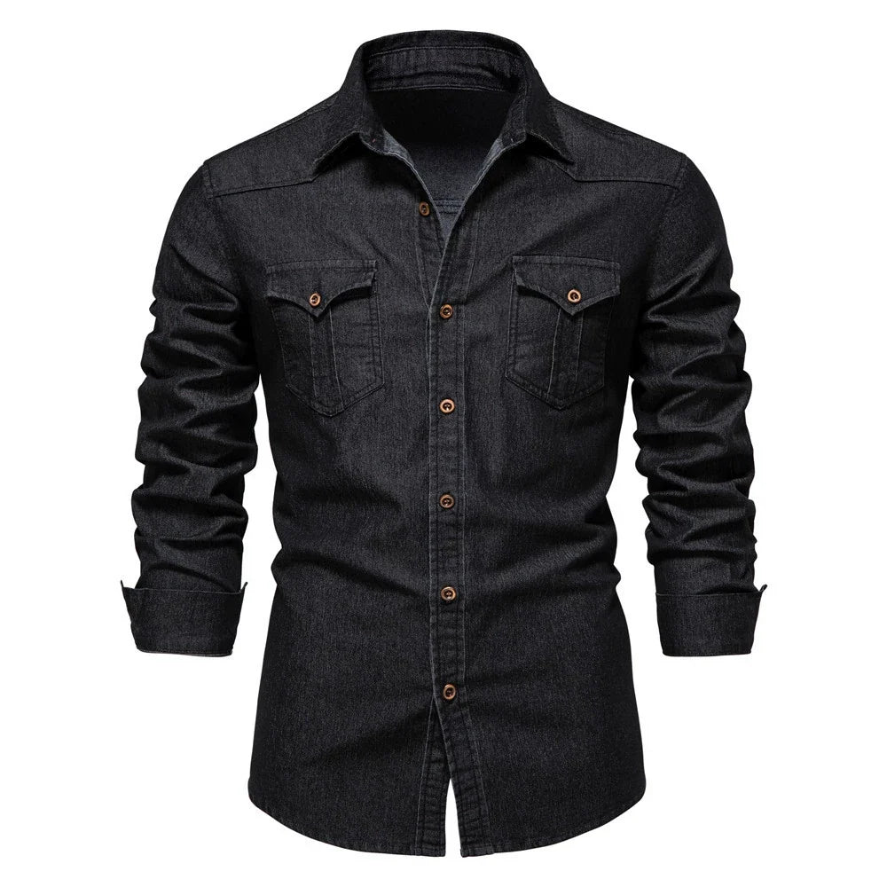Heren Shirt | Slimfit | Lange Mouw |  Lange mouwen