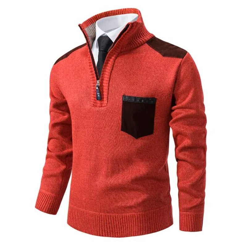 Heren Trui Half Zip | Fijngebreide Sweater | Tijdloos
