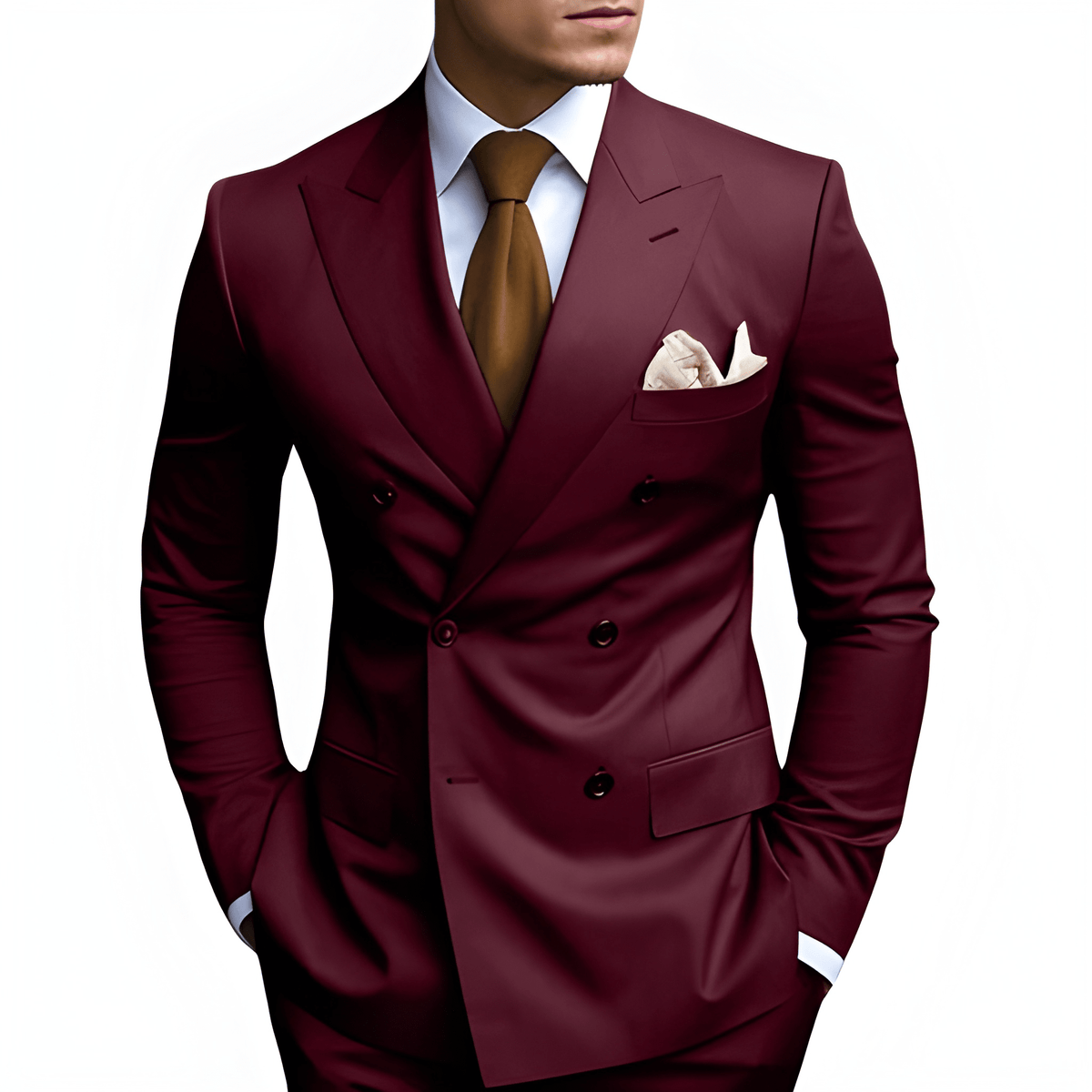 Heren Pak | Dubbele Rij Knopen | Elegante Kleding