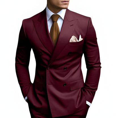 Heren Pak | Dubbele Rij Knopen | Elegante Kleding