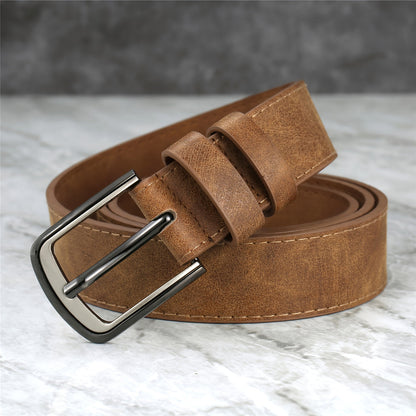 Stijlvolle riem met brede steken voor herenjeans en alledaagse outfits | Tobias