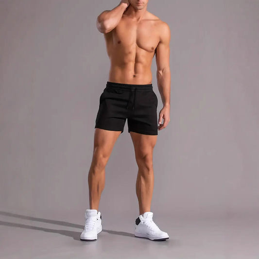 Sneldrogende sportshort heren in zwart
