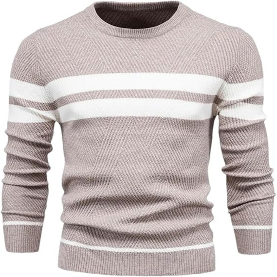 Truien Heren | Warme Gebreide Sweater | Patchwork Design