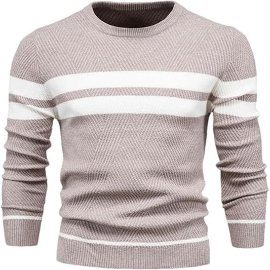 Truien Heren | Warme Gebreide Sweater | Patchwork Design