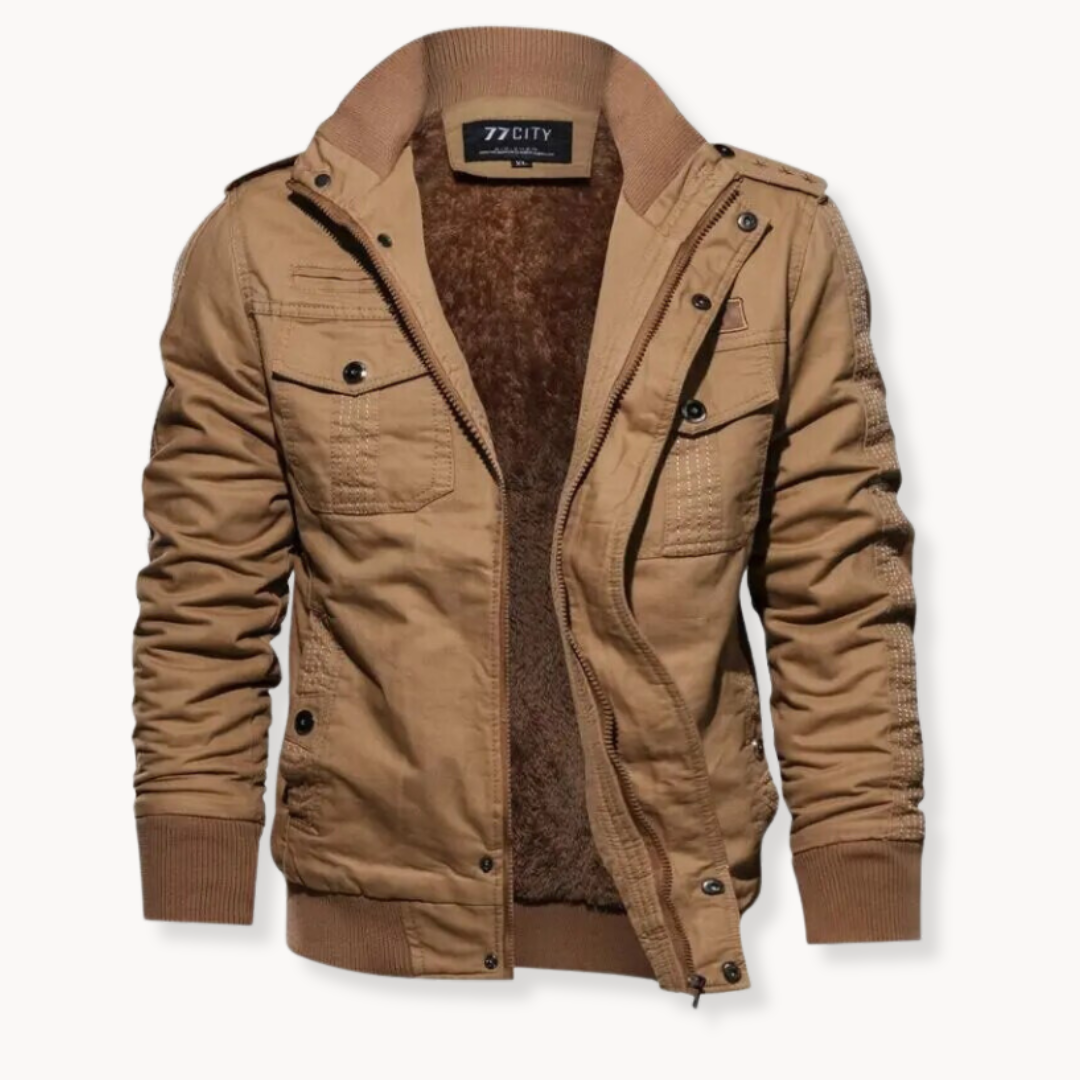 Winterjas Heren | Winddicht Werkjack met Zakken | Outdoor Jas