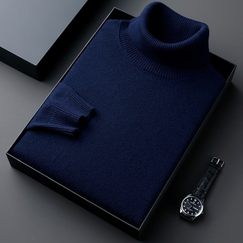 Truien Heren | Luxe Coltrui | Sweater met Fijngebreide & Zachte Textuur