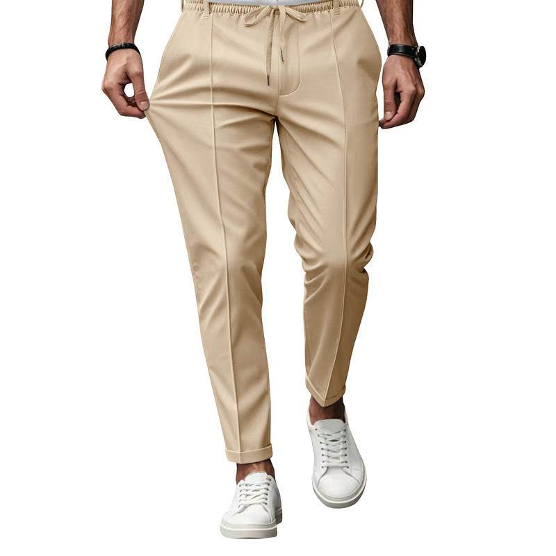 Elegante nette broek heren in khaki