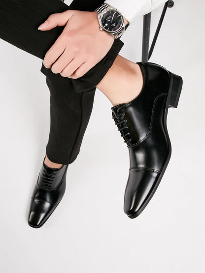 Heren Veterschoenen | Gepolijste Afwerking & Klassiek Design | Formeel & Comfortabel