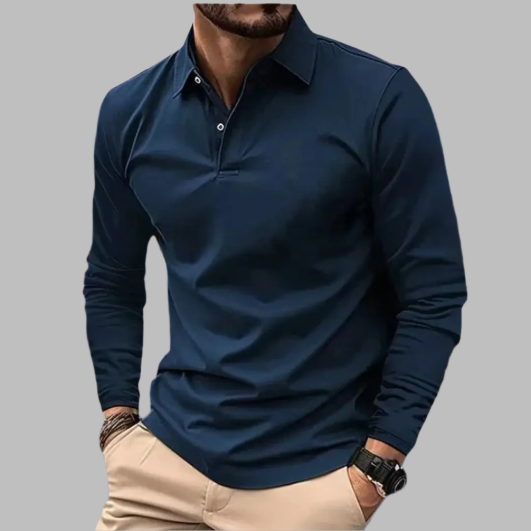 Moeiteloos Stijlvol Effen Poloshirt van Zachte Katoenmix voor Heren | Dirk