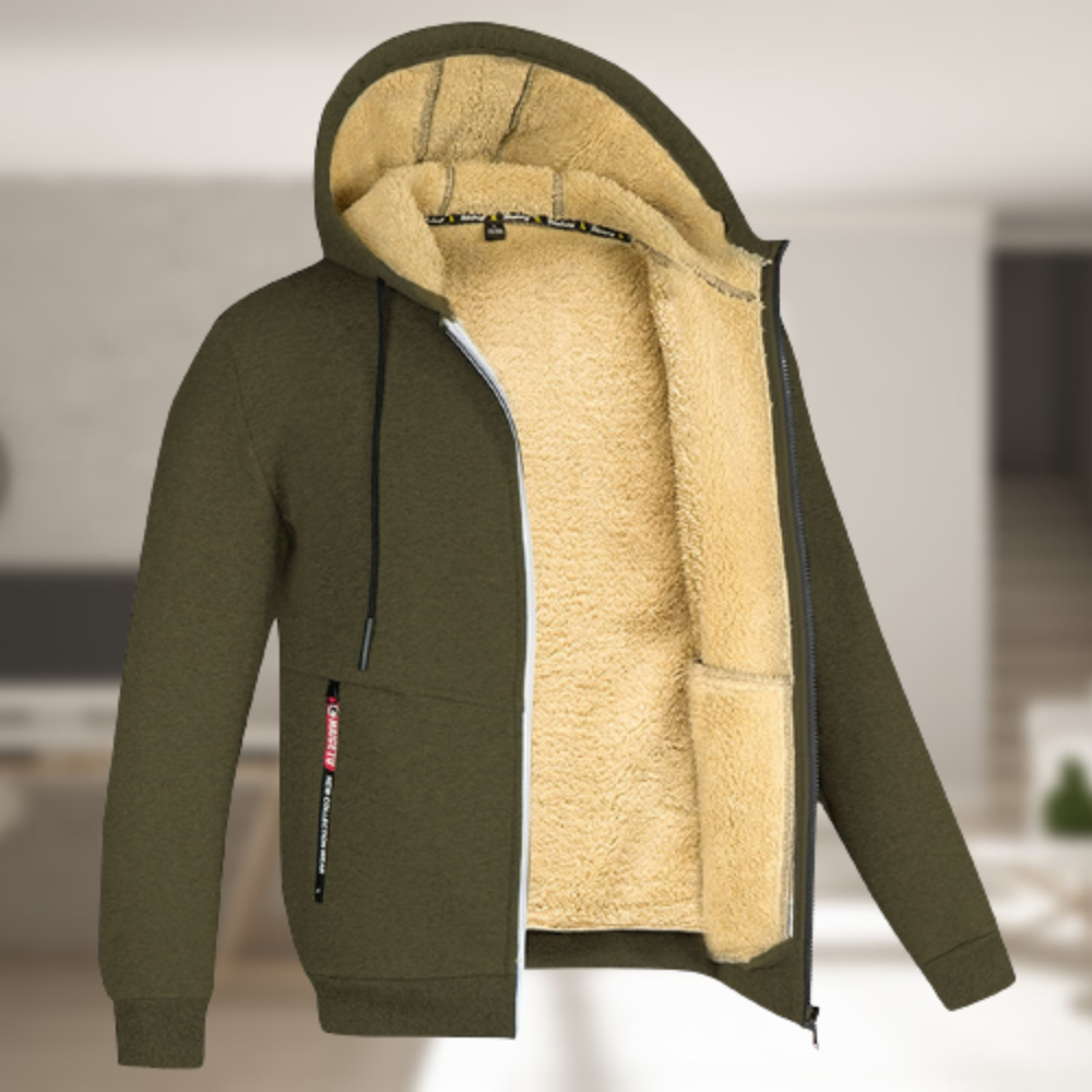 Winterjas Heren | Dik Gewatteerd & Gevoerd | Loose Fit Tussenjas