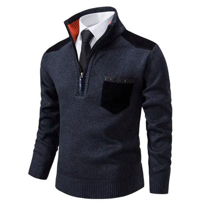 Heren Trui Half Zip | Fijngebreide Sweater | Tijdloos