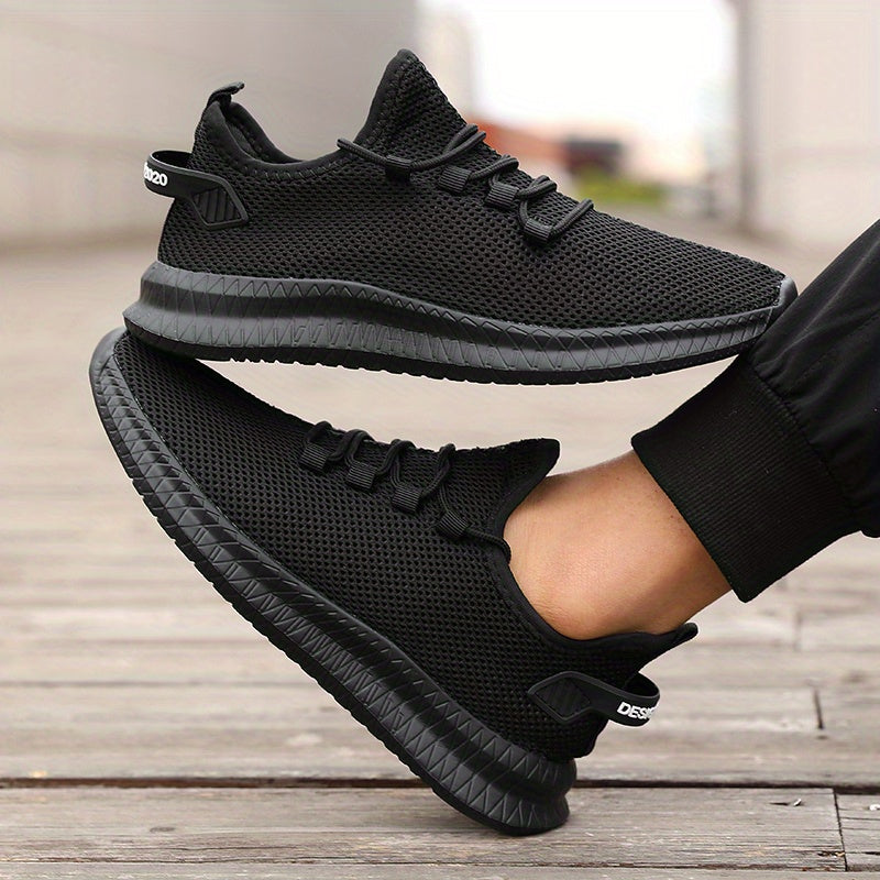 Heren Hardloopschoenen | Lage & Ademend | Casual Outdoor Sportschoenen | Met Vetersluiting