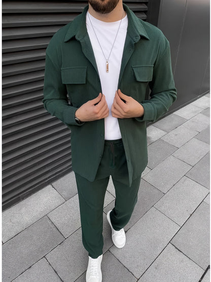 Corduroy Herenset | Trendy & Comfortabel | Casual Stijl & Moderne Elegant