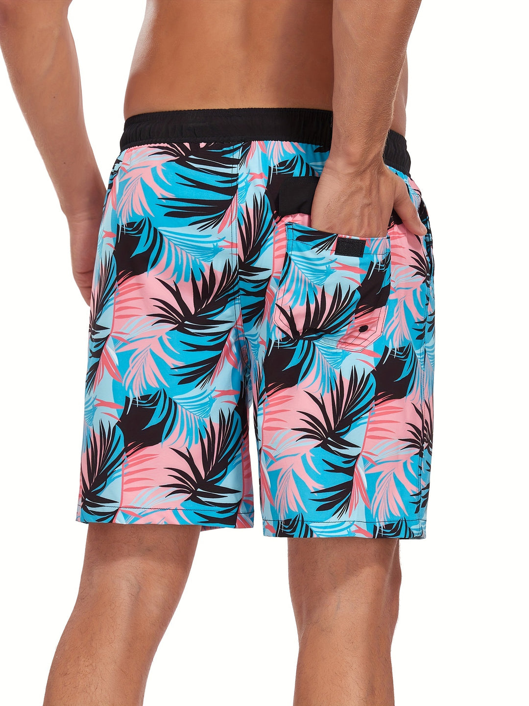 Heren zwembroek | Hawaiian & Flamingo Print | Sneldrogend & Met Koord